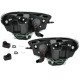 Φανάρια εμπρός led για Vw Scirocco (2008+) , με λάμπες (Η1) - σετ 2τμχ.