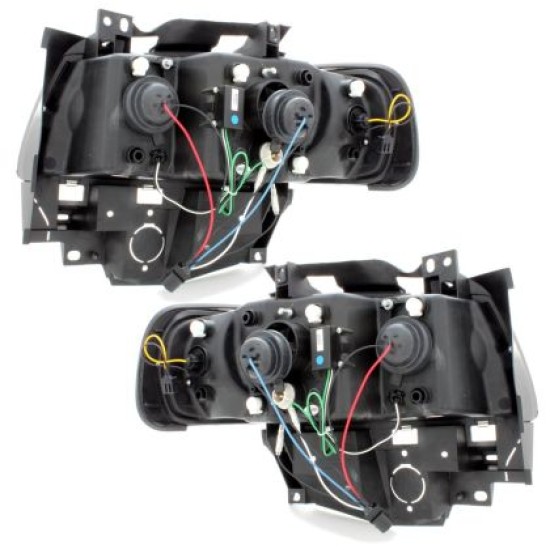 Φανάρια εμπρός led για Vw Transporter T4 (1997-2003) , με λάμπες (Η1) - σετ 2τμχ.