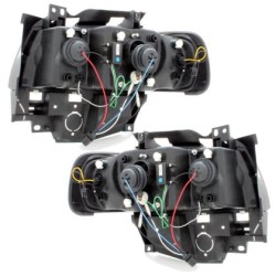 Φανάρια εμπρός led για Vw Transporter T4 (1997-2003) , μαύρα , με λάμπες (Η1) - σετ 2τμχ. Φανάρια εμπρός led για Vw Transporter T4 (1997-2003) , μαύρα , με λάμπες (Η1) - σετ 2τμχ.