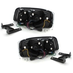 Φανάρια εμπρός led για Vw Transporter T5 (2003-2009) , χρωμίου , με λάμπες (Η1) - σετ 2τμχ. Φανάρια εμπρός led για Vw Transporter T5 (2003-2009) , χρωμίου , με λάμπες (Η1) - σετ 2τμχ.