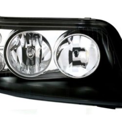 Φανάρια εμπρός για Vw Transporter T5 (2003-2009) - μαύρα ,  χωρίς  λάμπες (Η1) - σετ 2τμχ.