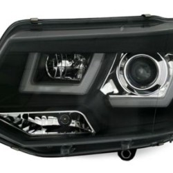 Φανάρια εμπρός led για Vw Transporter T5 (2009+) - μαύρα , με λάμπες (Η1) - σετ 2τμχ. Φανάρια εμπρός led για Vw Transporter T5 (2009+) - μαύρα , με λάμπες (Η1) - σετ 2τμχ.