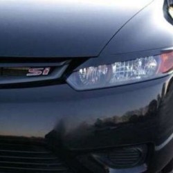 Φρυδάκια φαναριών για  Honda Civic  (2006+) - 2 πορτο - μαύρα