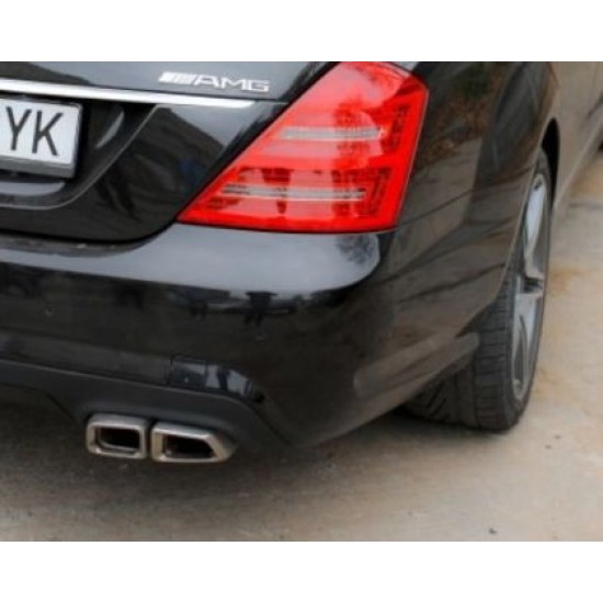 Πίσω προφυλακτήρας για Mercedes W221 S-class  (2005-2011) - AMG με μπούκες