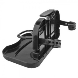 Αναδιπλούμενη ποτηροθήκη πλάτης με τραπεζάκι - μαύρη Αναδιπλούμενη ποτηροθήκη πλάτης με τραπεζάκι - μαύρη