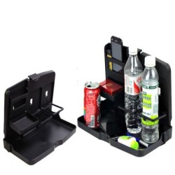 Αναδιπλούμενη ποτηροθήκη και θήκη για τηλέφωνο με τραπεζάκι Αναδιπλούμενη ποτηροθήκη και θήκη για τηλέφωνο με τραπεζάκι