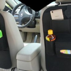 Organizer με θήκη για μπουκάλια και τηλέφωνο - μαύρο Organizer με θήκη για μπουκάλια και τηλέφωνο - μαύρο