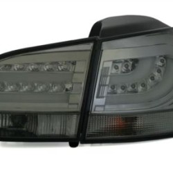 Πίσω φανάρια led για Vw Golf 6 ledbar - φιμέ - σετ 2τμχ.