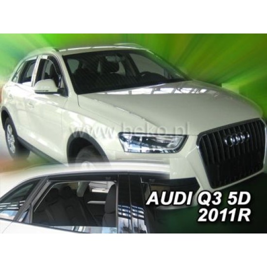 Ανεμοθραύστες για Audi Q3 (2011-2018) - 4 τμχ. εμπρός και πίσω