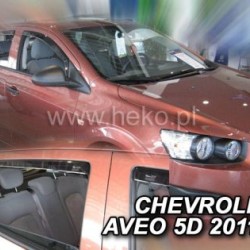 Ανεμοθραύστες για Chevrolet Aveo (2011+) 5 πορτο - 4 τμχ. εμπρός και πίσω Ανεμοθραύστες για Chevrolet Aveo (2011+) 5 πορτο - 4 τμχ. εμπρός και πίσω