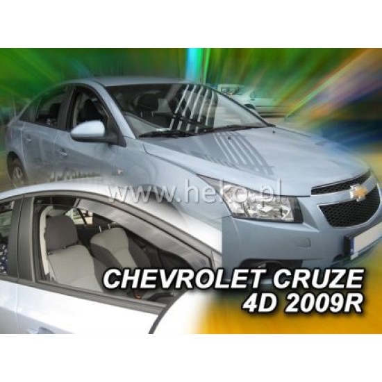 Ανεμοθραύστες για Chevrolet Cruze (2008-2017) sedan - 4 τμχ. εμπρός και πίσω