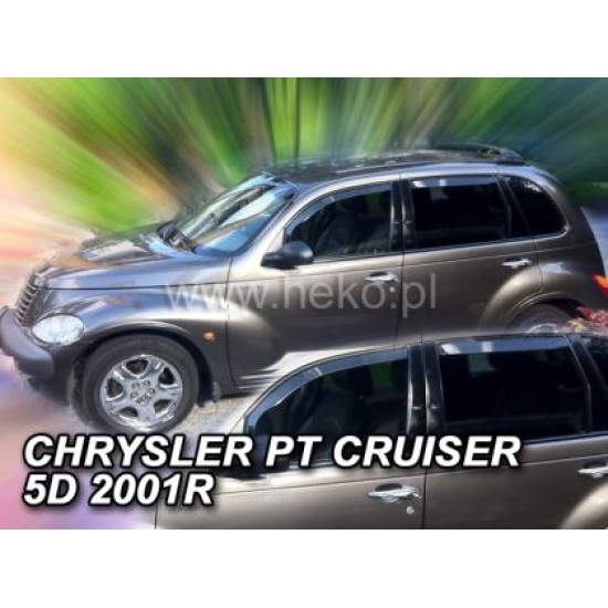Ανεμοθραύστες για Chrysler 300C (2004-2010) sedan - 4 τμχ. εμπρός και πίσω