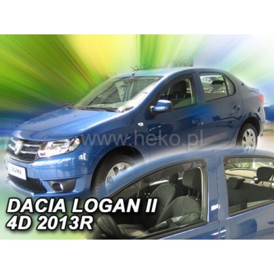 Ανεμοθραύστες για Dacia Logan II (2013-2020) sedan  - 4 τμχ. εμπρός και πίσω