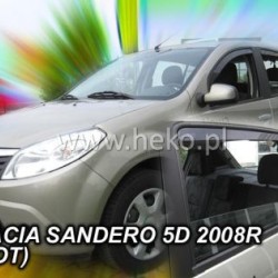 Ανεμοθραύστες για Dacia Sandero / Stepway I (2008-2012) 5 πορτο - 4 τμχ. εμπρός και πίσω Ανεμοθραύστες για Dacia Sandero / Stepway I (2008-2012) 5 πορτο - 4 τμχ. εμπρός και πίσω