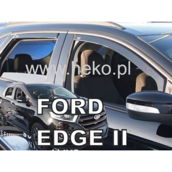 Ανεμοθραύστες για Ford Edge II (2012+)  5 πορτο - 4 τμχ. εμπρός και πίσω