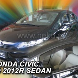 Ανεμοθραύστες για  Honda Civic IX  (2012-2015) sedan - 2 τμχ. εμπρός Ανεμοθραύστες για  Honda Civic IX  (2012-2015) sedan - 2 τμχ. εμπρός
