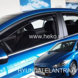 Ανεμοθραύστες για Hyundai Elantra (2015+) sedan - 4 τμχ. εμπρός και πίσω