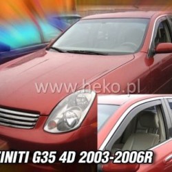 Ανεμοθραύστες για Infiniti G-35 (2003-2006) sedan - 4 τμχ. εμπρός και πίσω Ανεμοθραύστες για Infiniti G-35 (2003-2006) sedan - 4 τμχ. εμπρός και πίσω