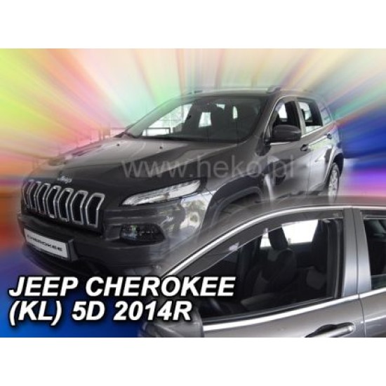 Ανεμοθραύστες για Jeep Cherokee  (2013+) 5 πορτο - 2 τμχ. εμπρός