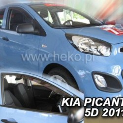 Ανεμοθραύστες για Kia Picanto (2011-2017) 5 πορτο - 2 τμχ. εμπρός
