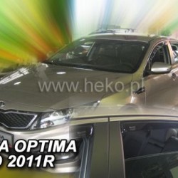 Ανεμοθραύστες για Kia Optima (2010-2015) sedan - 4 τμχ. εμπρός και πίσω