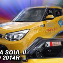 Ανεμοθραύστες για Kia Soul  (2014+) 5 πορτο - 2 τμχ. εμπρός
