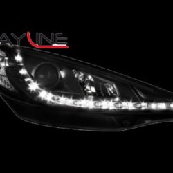 Φανάρια εμπρός led για Peugeot 207 (2006-20012) - μαύρα , με λάμπες (Η1) - σετ 2τμχ. Φανάρια εμπρός led για Peugeot 207 (2006-20012) - μαύρα , με λάμπες (Η1) - σετ 2τμχ.