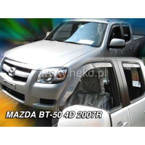 Ανεμοθραύστες για Mazda BT-50 (2007+) 4 πορτο - 4 τμχ. εμπρός και πίσω
