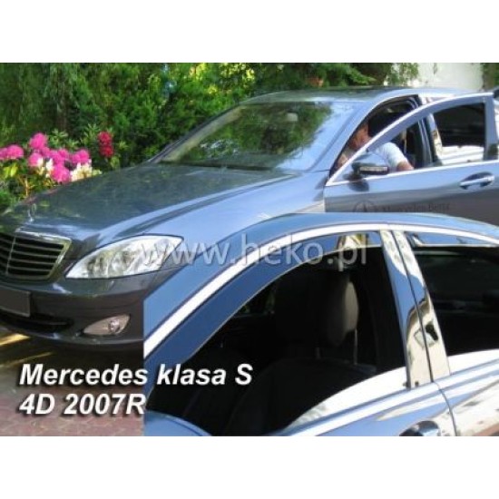 Ανεμοθραύστες για Mercedes S-Class W221  (2005-2013) sedan - 4 τμχ. εμπρός και πίσω 69cm
