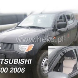 Ανεμοθραύστες για Mitsubishi L-200 (2006-2016) Double Cab 4 πορτο - 4 τμχ. εμπρός και πίσω Ανεμοθραύστες για Mitsubishi L-200 (2006-2016) Double Cab 4 πορτο - 4 τμχ. εμπρός και πίσω