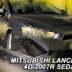 Ανεμοθραύστες για Mitsubishi Lancer (2004-2007) sedan - 4 τμχ. εμπρός και πίσω