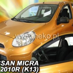 Ανεμοθραύστες για Nissan Micra (2010+) 5 πορτο - 4 τμχ. εμπρός και πίσω