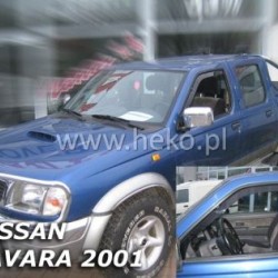 Ανεμοθραύστες για Nissan Navara / Pick Up (2001-2005) μονή / διπλή / μιάμιση καμπίνα - 2 τμχ. εμπρός
