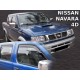 Ανεμοθραύστες για Nissan Navara / Pick Up (2001-2005) 4 πορτο - 4 τμχ. εμπρός και πίσω