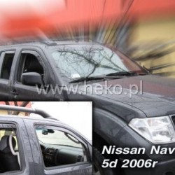 Ανεμοθραύστες για Nissan Navara / Pick Up (2005-2014) 4 πορτο / μιάμιση - 2 τμχ. εμπρός
