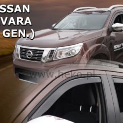Ανεμοθραύστες για Nissan Navara (2014+) 4 πορτο - 4 τμχ. εμπρός και πίσω