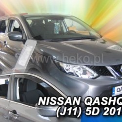 Ανεμοθραύστες για Nissan Qashqai (2013+) 5 πορτο - 4 τμχ. εμπρός και πίσω