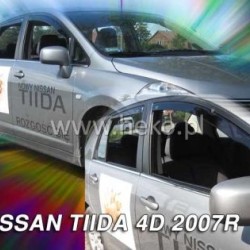 Ανεμοθραύστες για Nissan TIIDA  (2007+) sedan - 4 τμχ. εμπρός και πίσω