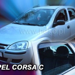Ανεμοθραύστες για Opel Corsa C (2000-2006) 5 πορτο - 4 τμχ. εμπρός και πίσω