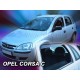 Ανεμοθραύστες για Opel Corsa C (2000-2006) 5 πορτο - 4 τμχ. εμπρός και πίσω