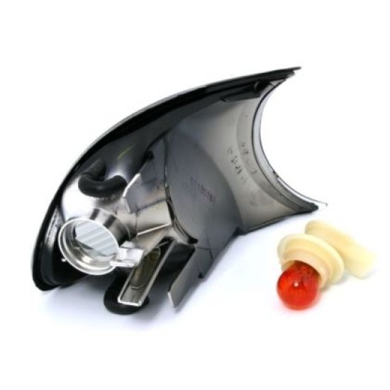 Φλας δίπλα στο φανάρι για BMW E46 coupe / cabrio (2001-2003) - φιμέ - σετ 2τμχ.
