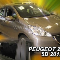 Ανεμοθραύστες για Peugeot 208 (2012+ ) 5 πορτο - 4 τμχ. εμπρός και πίσω