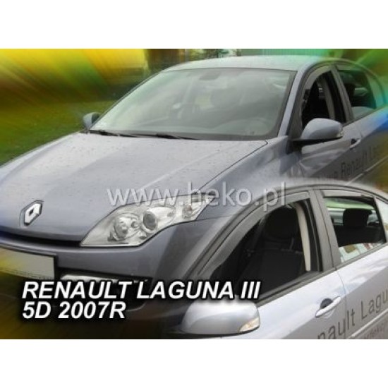 Ανεμοθραύστες για Renault Laguna (2007+) 5 πορτο - 2 τμχ εμπρός