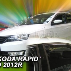 Ανεμοθραύστες για Skoda Rapid (2012+) 5 πορτο - 4 τμχ εμπρός και πίσω