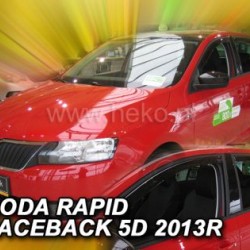 Ανεμοθραύστες για Skoda Rapid / Spaceback (2012+) 5 πορτο - 4 τμχ εμπρός και πίσω