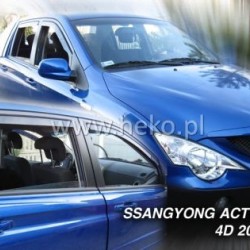 Ανεμοθραύστες για Ssangyong Actyon / Actyon Sports (2005+) 4 πορτο - 2 τμχ εμπρός