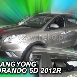 Ανεμοθραύστες για Ssangyong Korando (2012+) 5 πορτο - 4 τμχ εμπρός και πίσω
