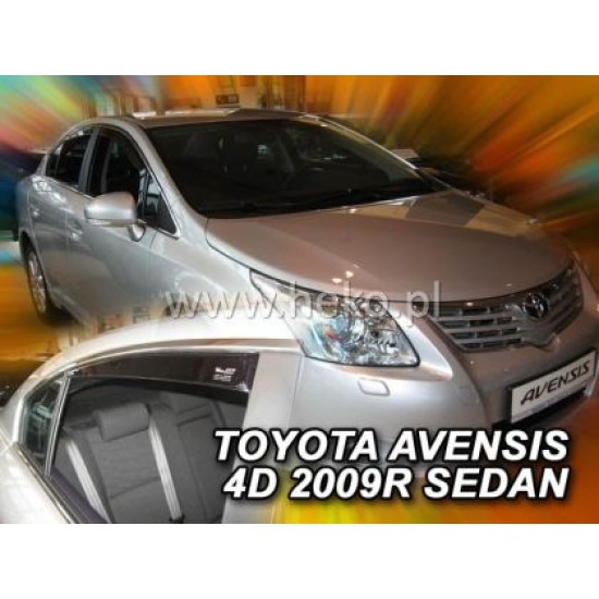 Ανεμοθραύστες για Toyota Avensis (2009+) sedan - 4 τμχ εμπρός και πίσω