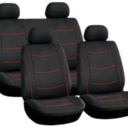 Κάλυμμα καθισμάτων HY -  κόκκινο χείλος 8 τμχ. - πολυεστέρα