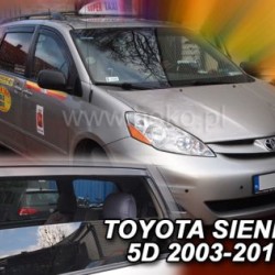 Ανεμοθραύστες για Toyota Sienna (2003-2010) - 4 τμχ εμπρός και πίσω Ανεμοθραύστες για Toyota Sienna (2003-2010) - 4 τμχ εμπρός και πίσω